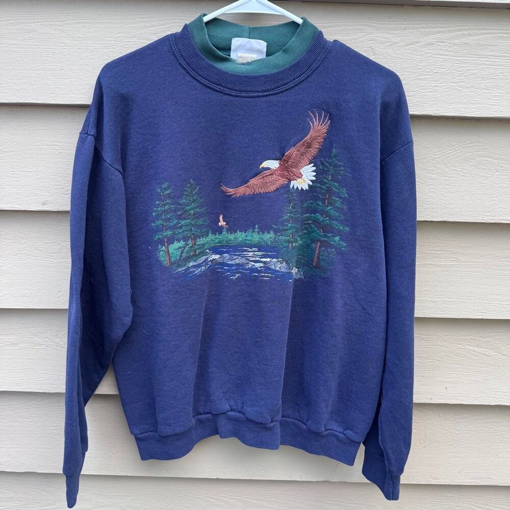 Lee Men's Navy and Blue Sweatshirt